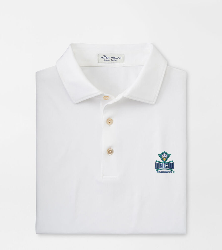 UNC Wilmington Solid Performance Jersey Polo (Sean Self Collar) image number 1